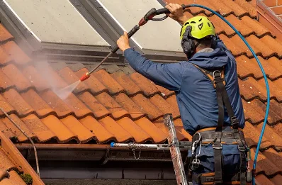 Démoussage et hydrofuge de toiture à Arné
